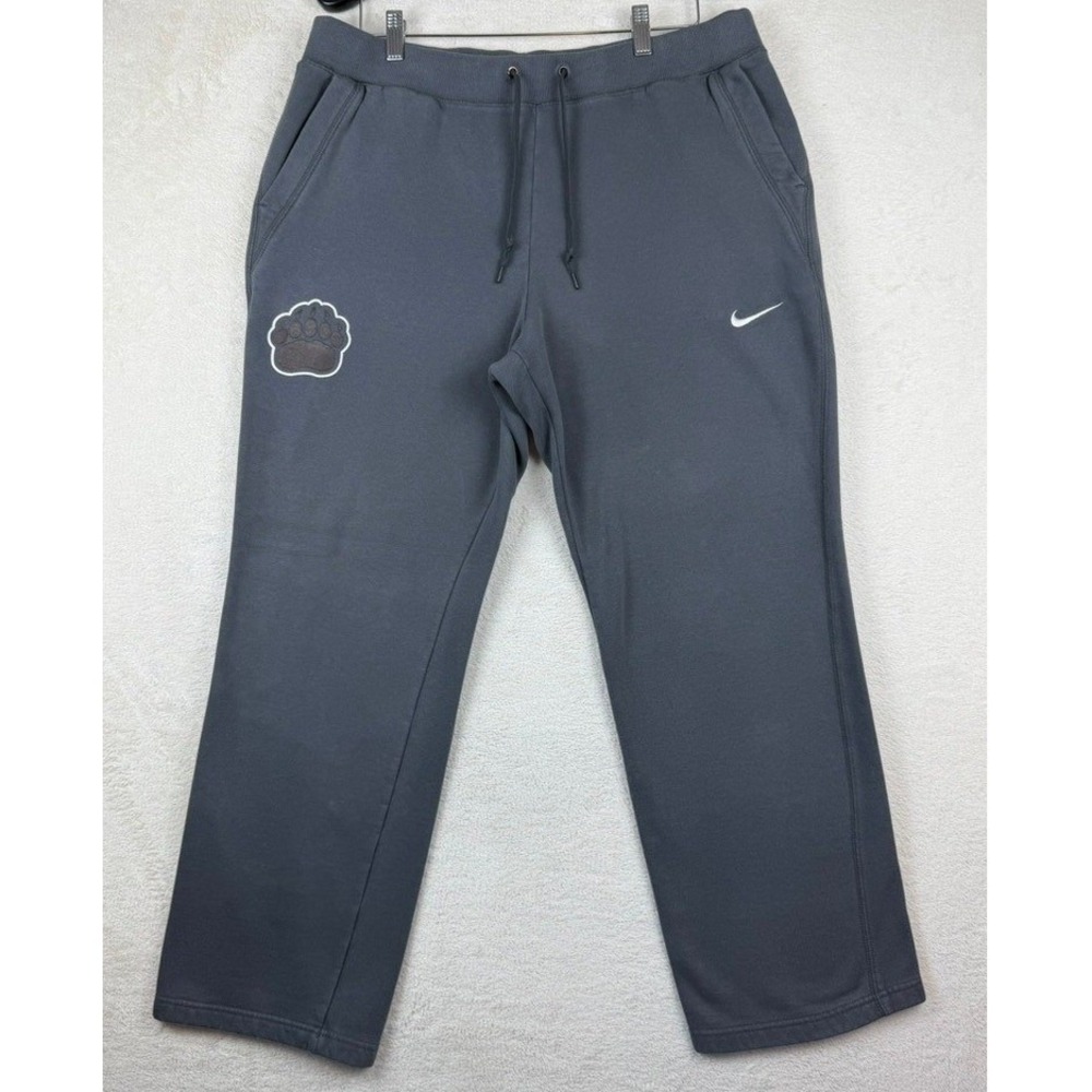 Nike Brown University Brown Bears Team Issued Fleece Sweatpants Gray Men's XL